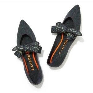 Rothy's The Merino Mary Jane in Forest Herringbone Ballet Flats